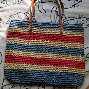 INC International Concepts Multicolor Woven Tote